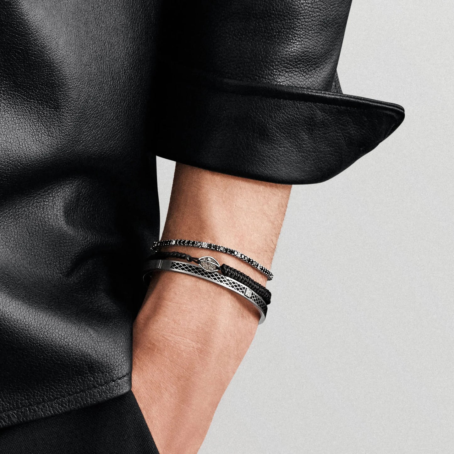 Leo Wittwer Rough Cut® Macramé Armband