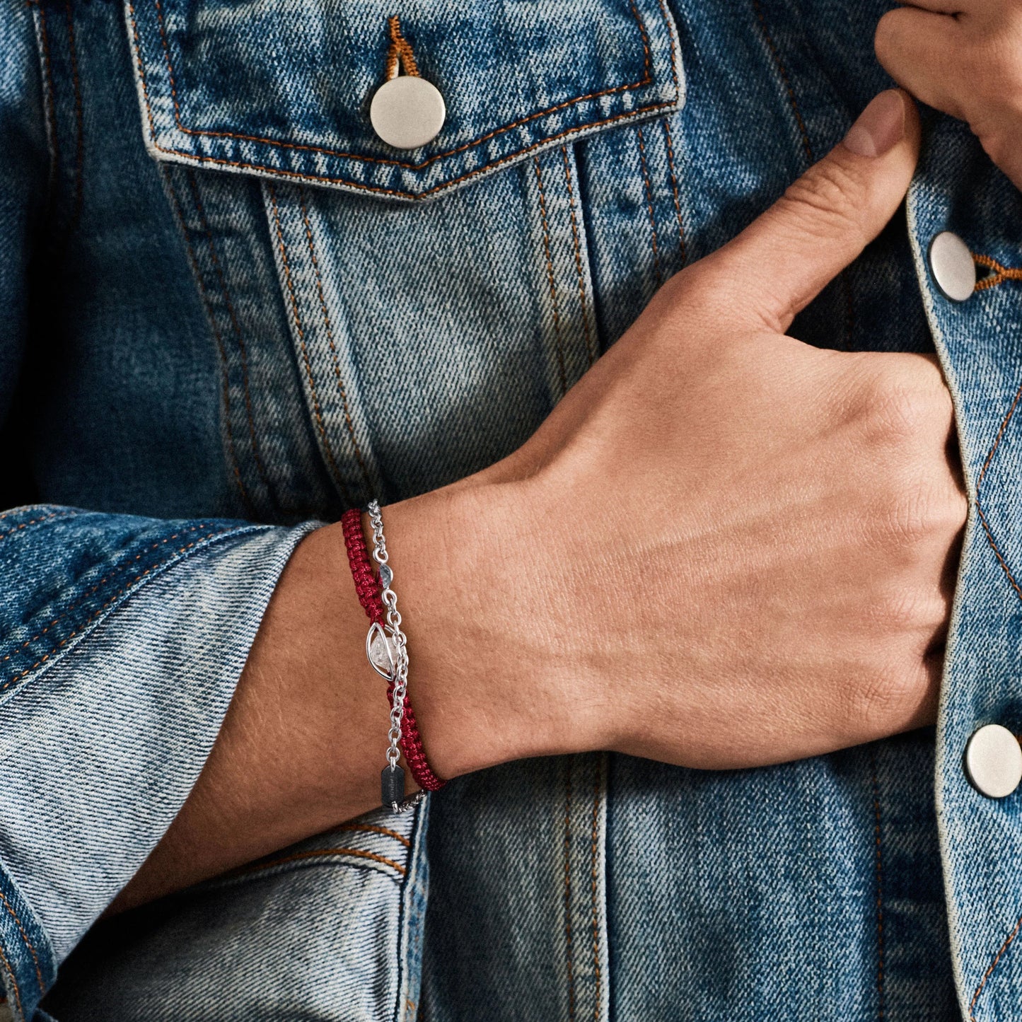 Leo Wittwer Rough Cut® Macramé Armband