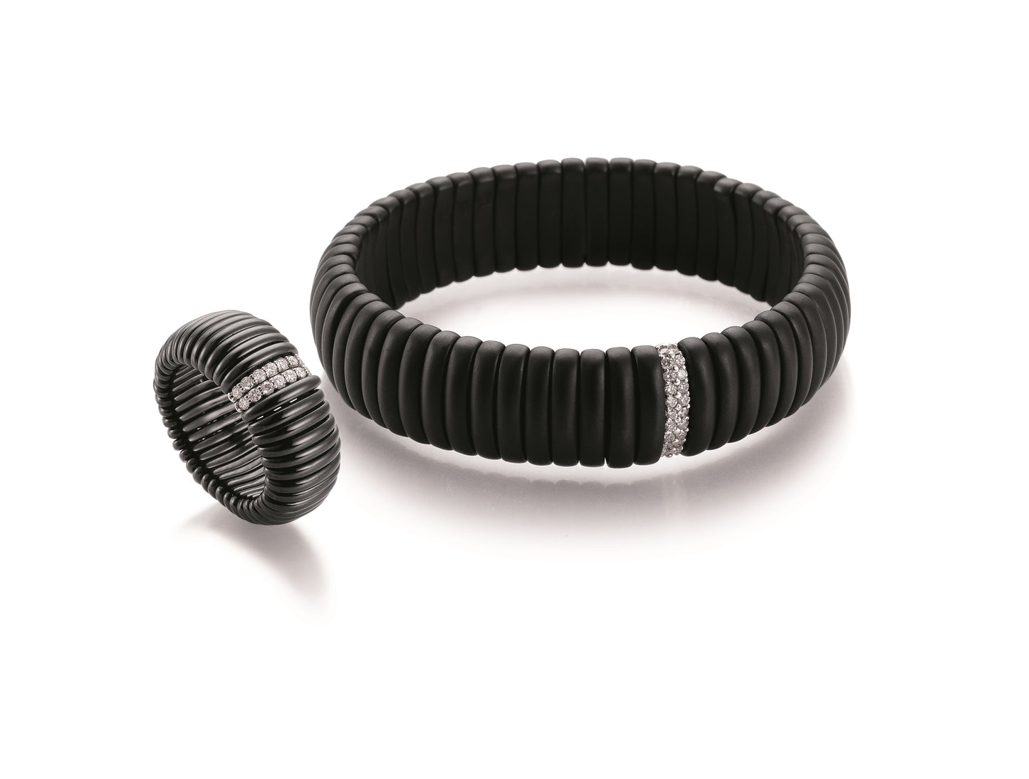 Silhouette Schmuck Keramik Stretcharmband