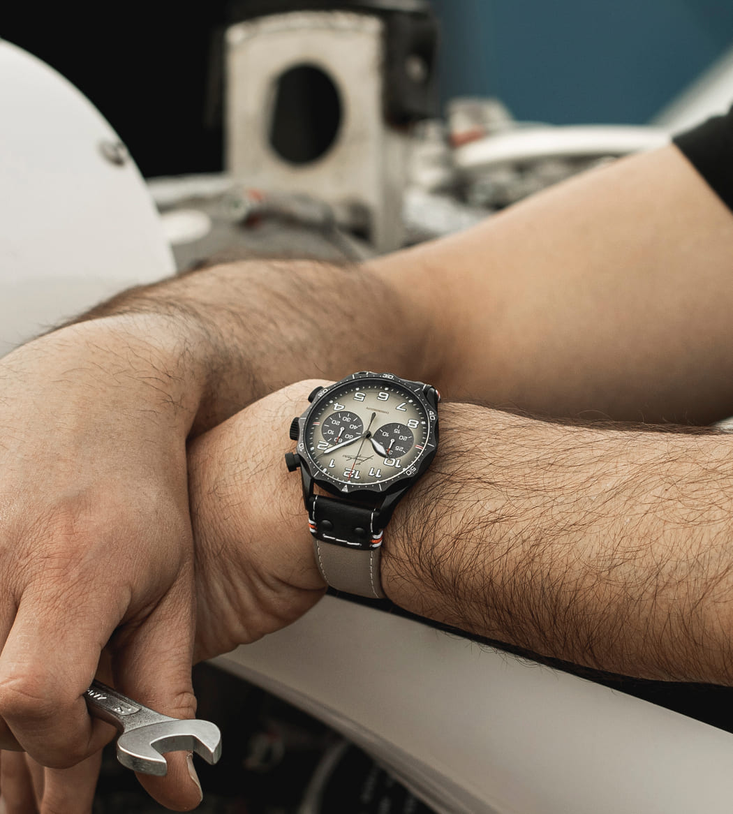 Junghans Meister Pilot Chronoscope Desert